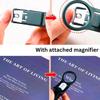 Professional Nail Clippers with Magnifying Glass - Multi-Angle Rotating  for Easy Use, Perfect for Visually Impaired Seniors