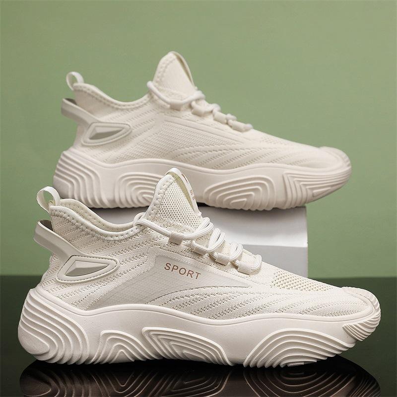 Summer new fly-woven mesh breathable men's shoes running sports casual net shoes thin knitted shoes