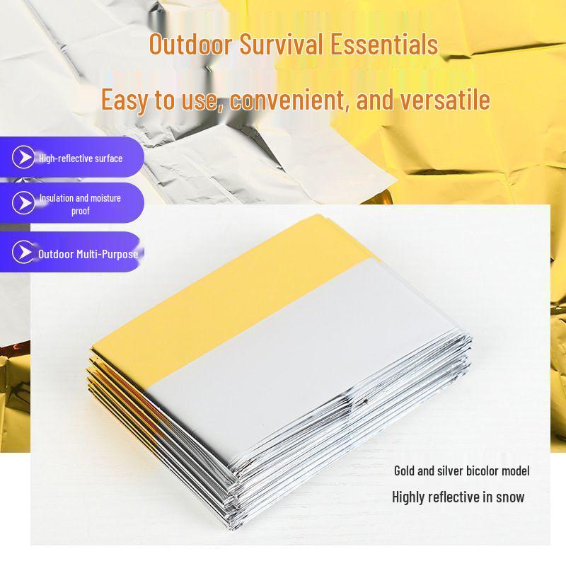 Outdoor Emergency Thermal Blanket - Portable Survival Cold Protection Tent