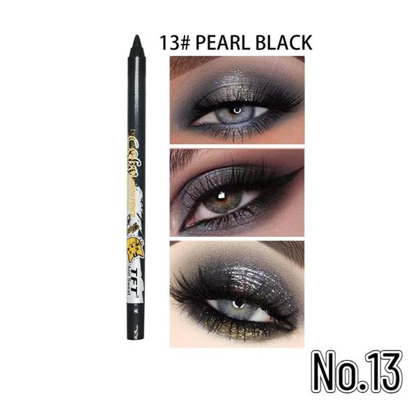 Dual-use Eyeliner and Eye Shadow Pen for Sweat-proof Makeup-Glittery Eyeliner and Shimmering Eye Shadow for Bold Looks