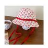 Female Floral Tie Fisherman Hat Spring and Summer Bucket Hat Large Brim Sun Shading and Sun Protection