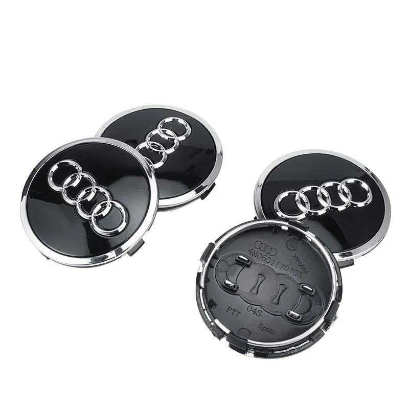 2026 4pcs For 4JHE Quattro A1 A2 A3 A4 A5 A6 A7 A8 S3 S6 Q3 Q5 7 Car Styling Wheel Center Cap Hub Replaced Covers 60mm 61mm 69mm 68mm