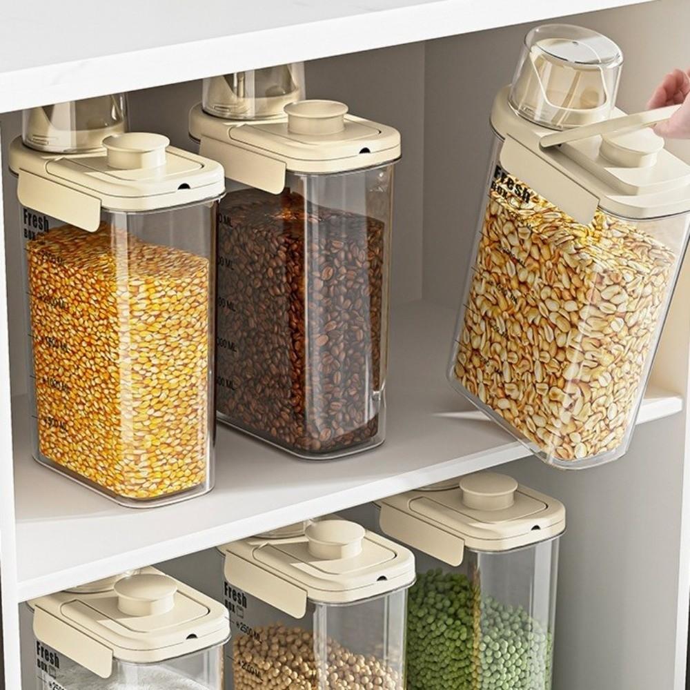 Transparent Sealed Storage Tank with Insect-Proof Lid Insect-Proof Grain Jar  Grain Storage