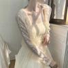 Короткий кружевной кардиган женский, шаль для защиты от солнца, топ 2026, летняя новинка, стильная верхняя одежда, сочетается с платьями