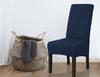 Cover Chair Thick Navy Blue Velvet Size L Large High Backrest 70Cm