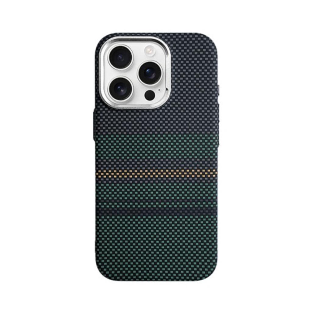 Fashion Patterns Carbon Fiber Texture N52 Magnet Phone Case for iPhone 17 Pro Max /16/15/14/13 /Shockproof /Thin Anti-fingerprint /Metal Camera Ring