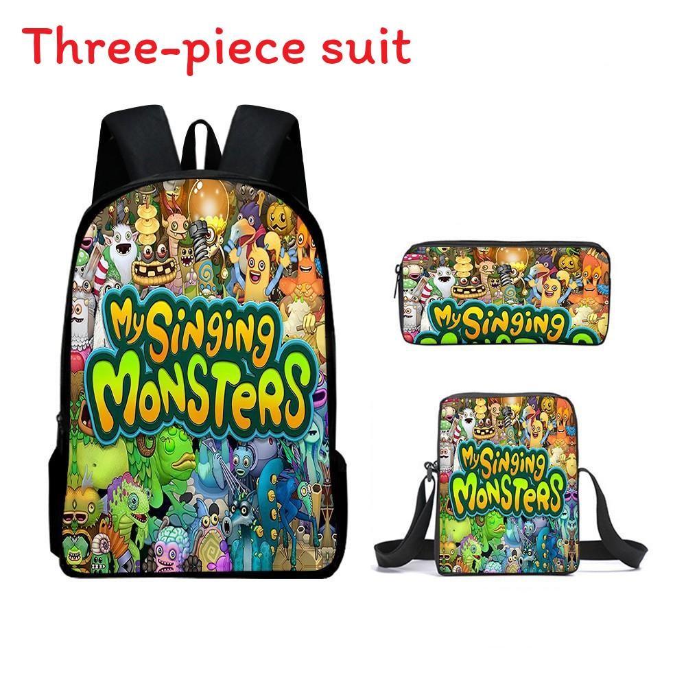 Monsters Singing My Childrens School Bag Three Piece Suit Suitable For Gift
