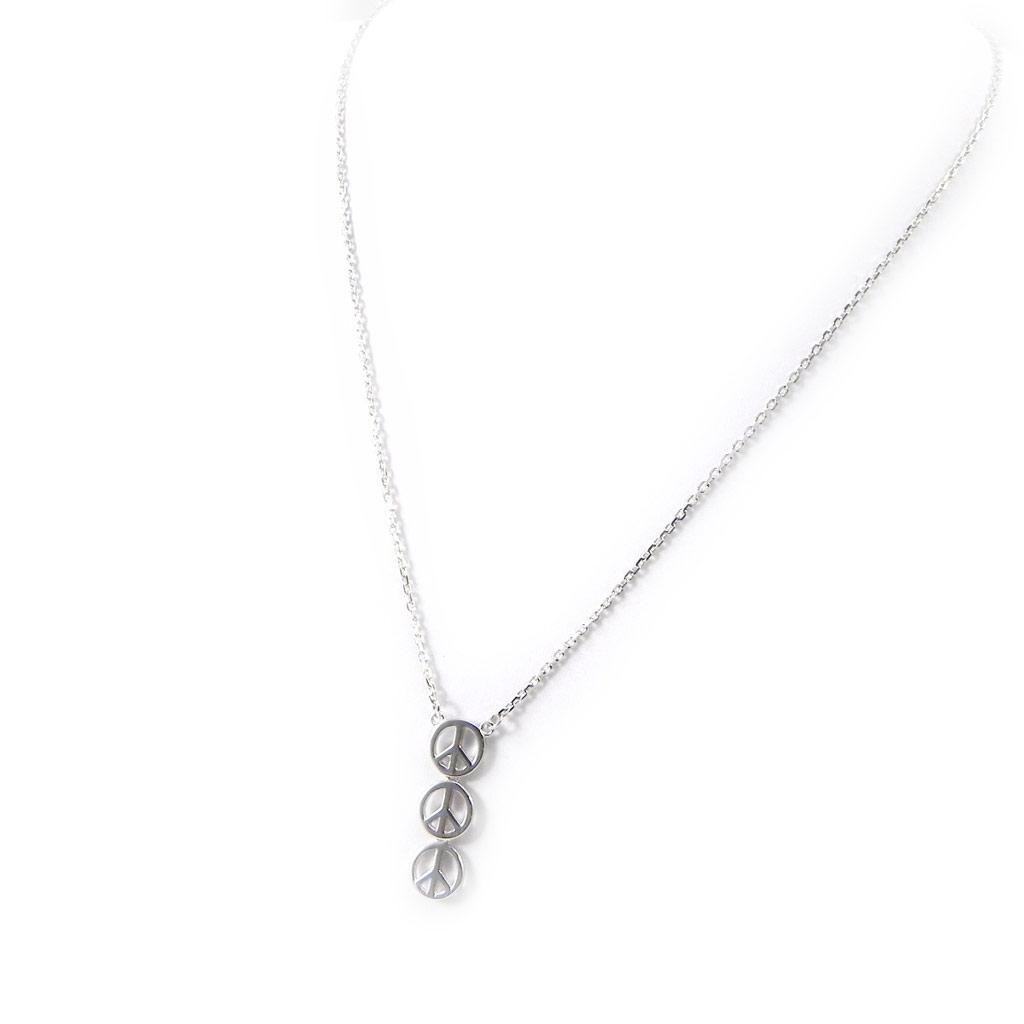 Les Trésors De Lily [G9060] — Серебряное ожерелье «Мир»