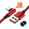 6A 66W Type C USB Кабель для быстрой зарядки 90-градусный Г-образный Зарядный кабель для Игр Шнур быстрой зарядки для Huawei Xiaomi Redmi Honor