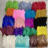 Vibrant Rooster  Tail Feathers Fabric Trim 2M for DIY Crafts,  Carnival Decor, Stage Costumes, Clothing Accessories, Home Decor,