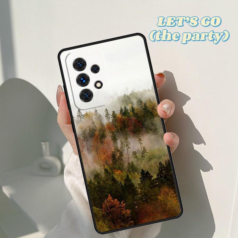 Красивый Чехол с изображением Лесного Дерева Природы Для Samsung Galaxy A42 A31 A40 A51 A71 A32 A80 A91 A52 A72 A73 A20e A50 A70 A11 A12