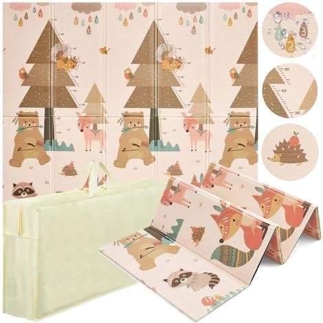 10 мм складной коврик из пены "Полет на воздушном шаре" 200 х 180 см