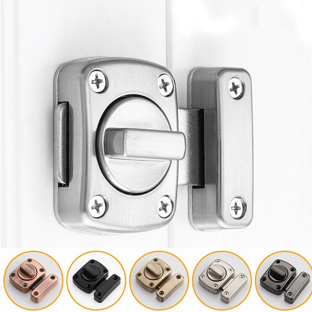 Sliding Gate Lock Door Bolt Security Protection Door Catch Buckle Anti-Theft Door Lock Hardware