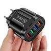 Travel 4 Ports UK EU US Plug Fast Quick Charger Power Supply USB Transformer Adapter