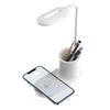 3-in-1 Pen Holder Desk Lamp with 15W Wireless Fast Charging, QC2.0 Protocol, TYPE-C Power, 360° Flexible Pole & 3-Color Stepless Dimming