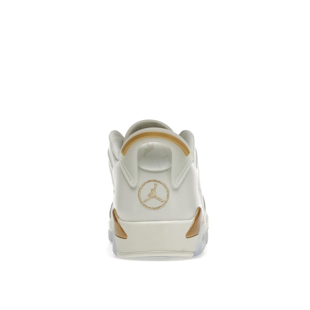 Air Jordan 6 Low Lunar New Year Unisex Sneakers White Spruce-Aura Metallic-Gold DH6928-073