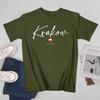 Unisex Unisex Krakow Poland Polska Flag Tshirt Tees T Shirts WoUnisex Boys 100 Cotton TShirt