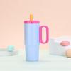 750ml Stainless Steel Insulated Tumbler With Handle Straw Tea Infuser Outdoor Travel Office Use