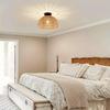 Rattan Ceiling Lamp – Modern Hanging Light Fixture for Bedroom, Living Room & Home Decoration | Rattan Pendant Ceiling Light