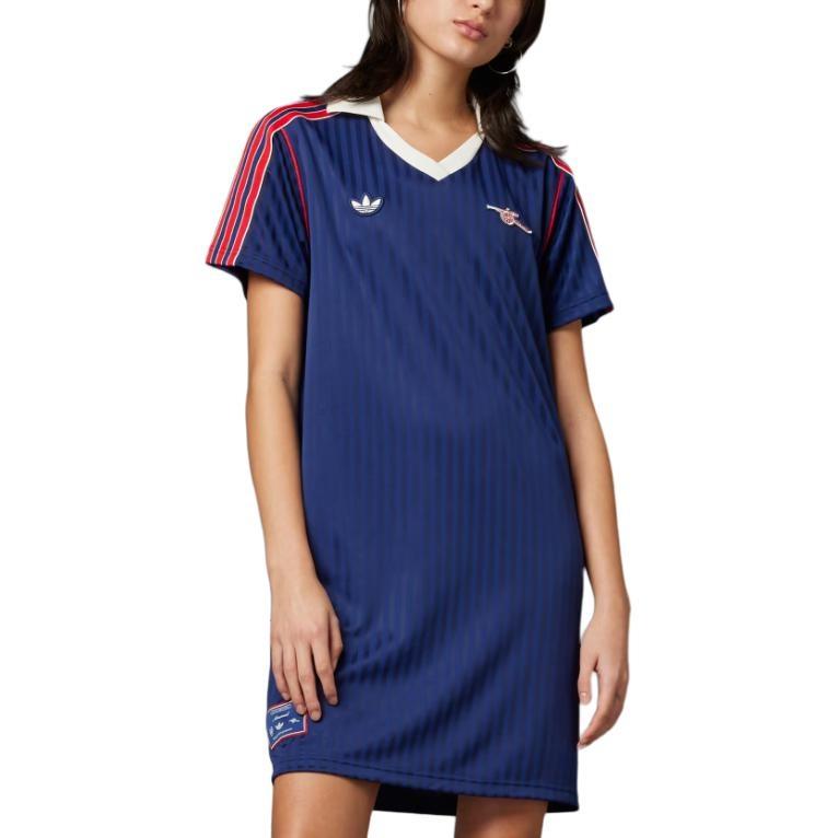 (WMNS) adidas Arsenal Terrace Icons Dress Asia Sizing 'Navy Red' Women's JF0565