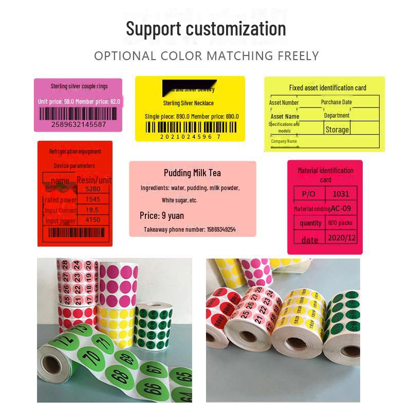 Наклейки с ценниками на канцелярские товары с именем студента для офиса и магазина шаговой доступности