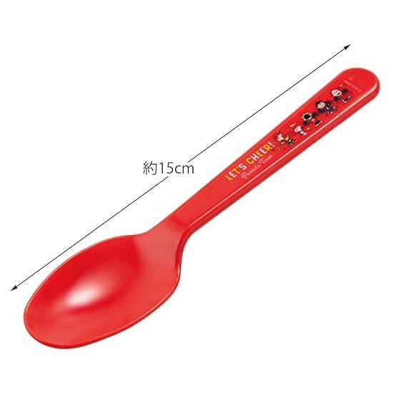 Skater Spoon 4-Piece Set, Plastic, 15cm, Snoopy Peanuts S-18P