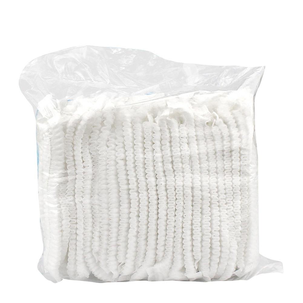 L100pcs/set Disposable Bouffant Caps Dust-proof Non-Woven Hair Spun Hair Head Cover Health Care Acce