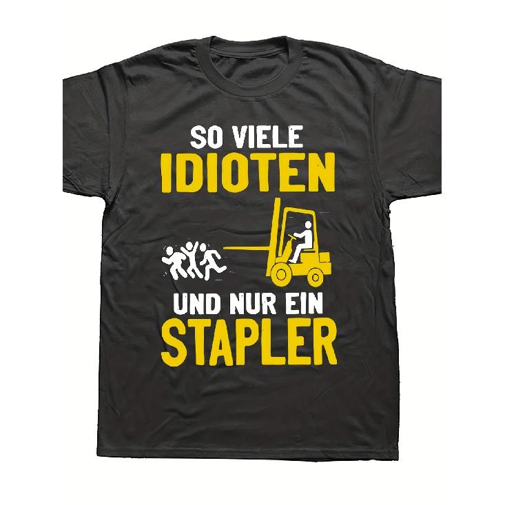 Men's Short - Sleeve Cotton T - Shirt with Cool Graphic Prints
