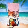 Zootopia Beach Towel Microfiber Bath Towel Kids Cartoon Week Judy Nick Quick Dry Towel