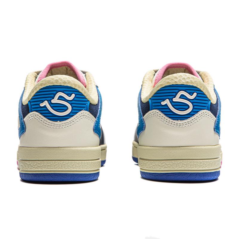 Li Ning Weiwu Pros Trendy Versatile Non-Slip Wear-Resistant Low-Top Skate Shoes Women Sneaker White Blue AEPU050-6