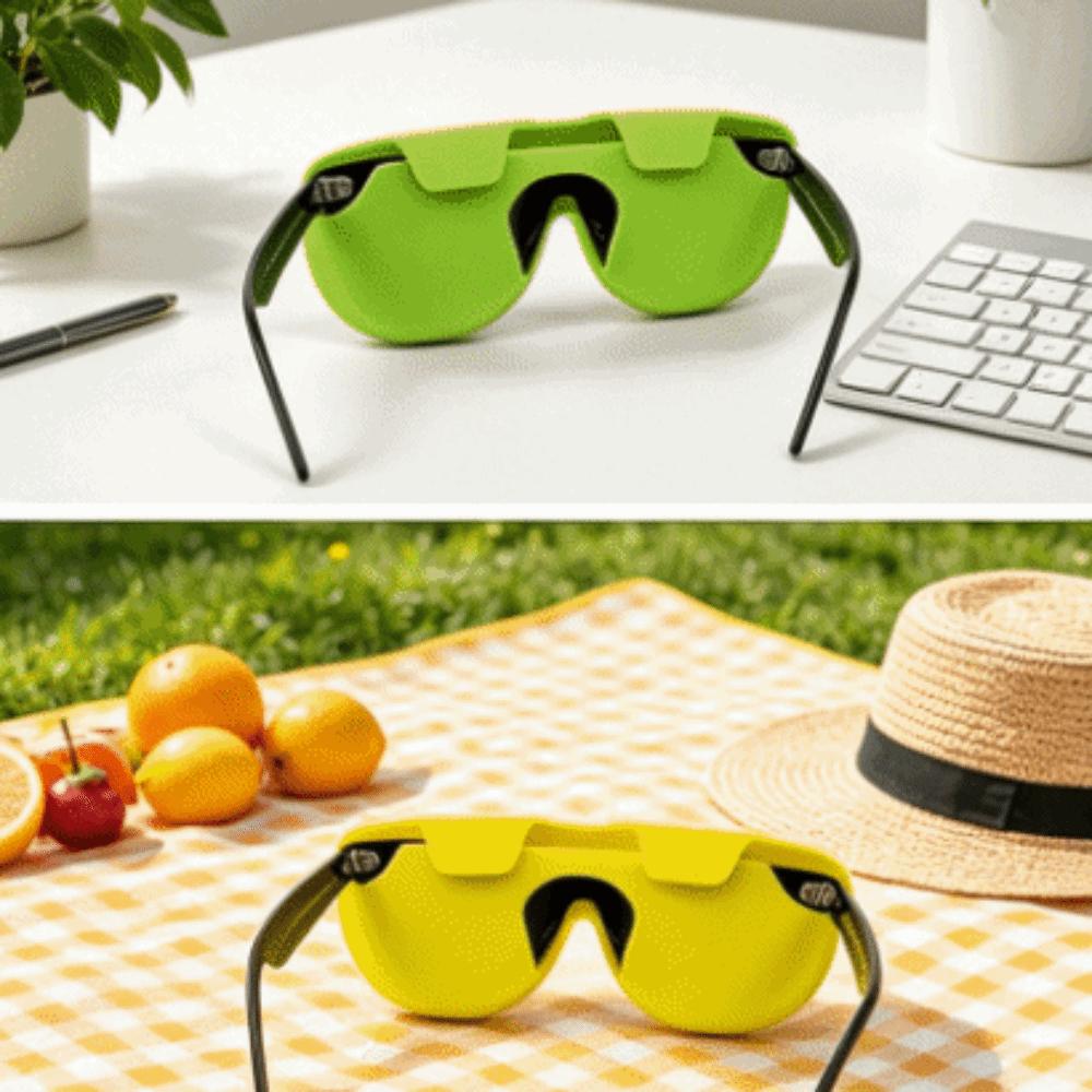 Lightweight Silicone Eyeglass Case Portable Eyeglass Storage Bag Glasses Protective Cover Travel