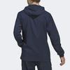 Adidas Монохромная повседневная футбольная куртка Бавария Мюнхен, мужская верхняя одежда, синяя HB6000