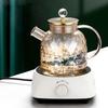 1/1.8L Glass Teapot for Stovetop/Microwave Safe Glass Borosilicate Coffee Pot with Infuser Tea Pots for Loose Tea Drinkware