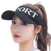 Plain Mesh Visor Cap Hat for CA810 [White Fang] Outdoors, Walking, Fishing, Golf, Women's (Black)