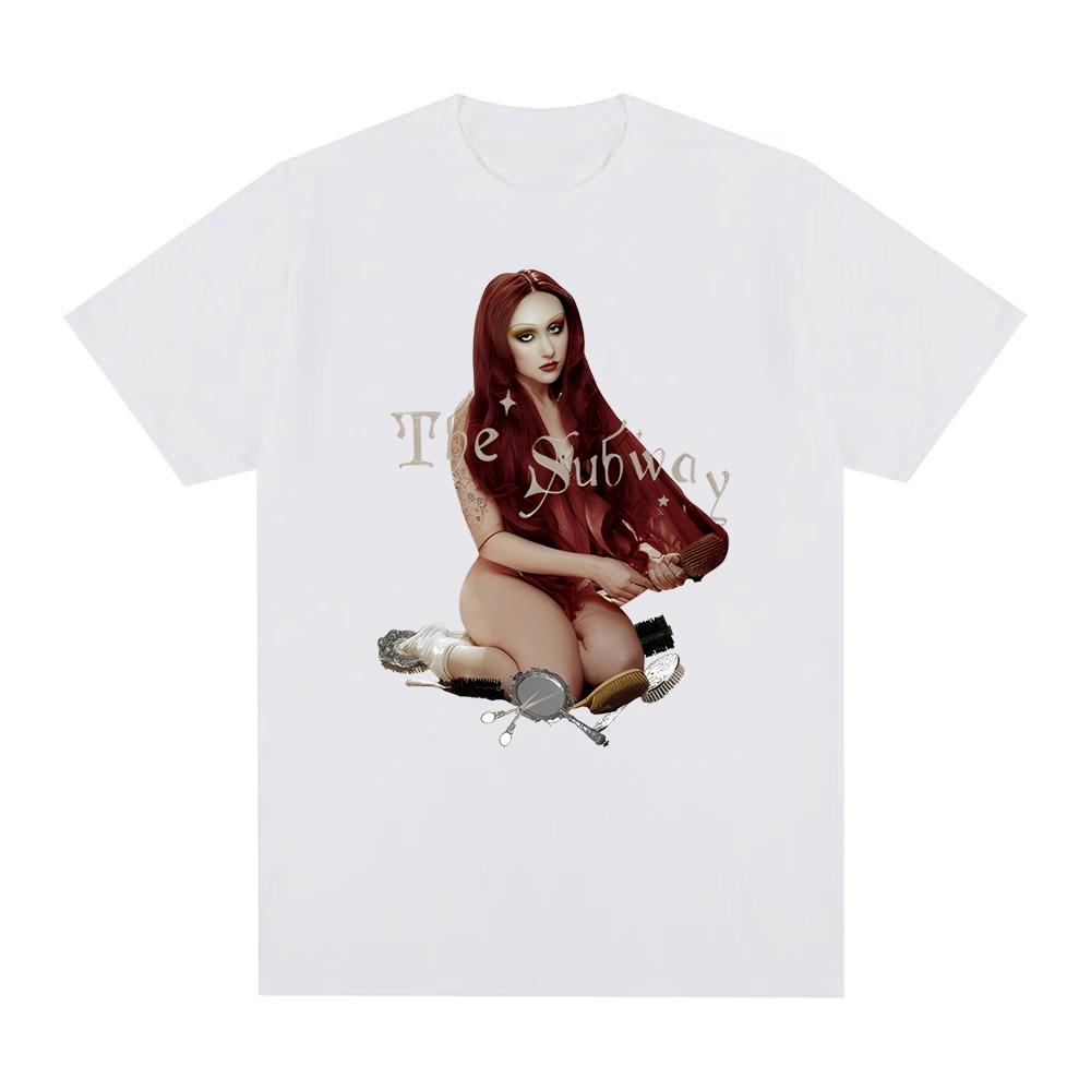 Chappell Roan-Футболка The Subway Высококачественные футболки с коротким рукавом Топ Летняя 100% хлопок Футболка Sudaderas Мягкие удобные футболки