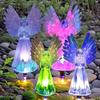 4 шт. Солнечный уличный светильник Angel Light, солнечный садовый подарок, подходит для новоселья, хранения подарков на День святого Валентина, на Пасху, Рождество