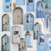 20pcs/1 Lot Sticker Dream Series Retro Lattice Wooden Door Hand Account DIY Material Decoration Stickers