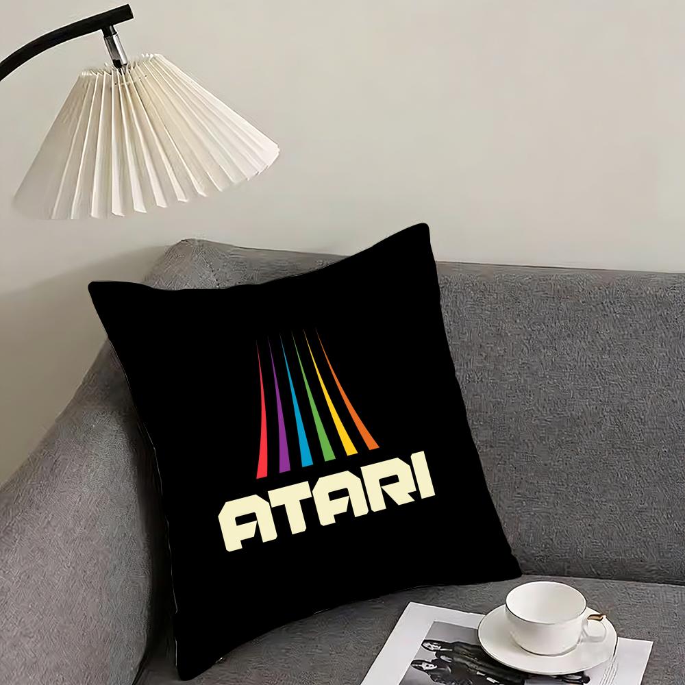 Hot AAtaris Game Logo Cushion Cover Elegant Comfort Pillowcase Sofa Bed Doublesided Printed Invisible Zipper Home Decor