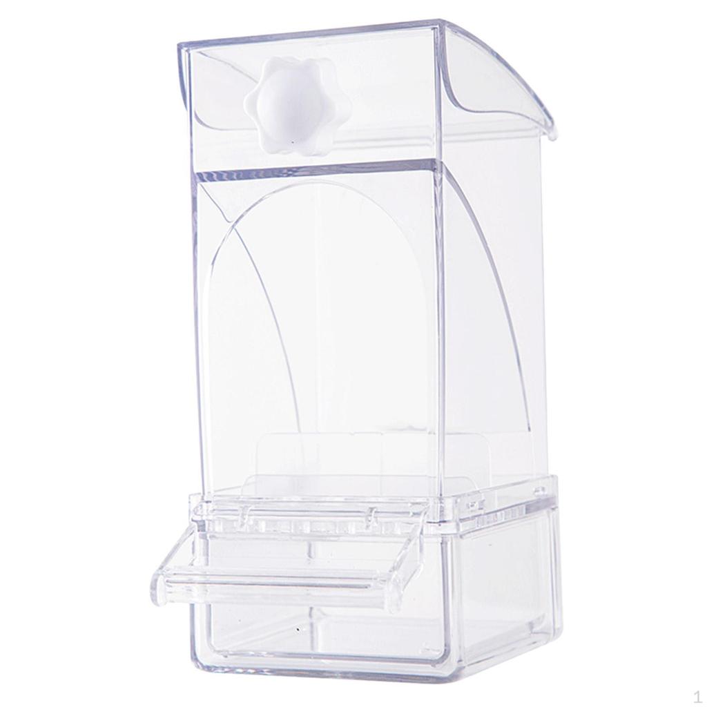 Автоматическая кормушка для птичьей клетки с большим контейнером для хранения и миской для волнистых попугайчиков, канареек