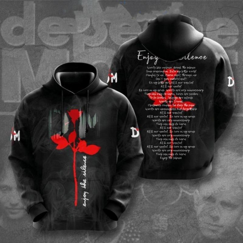 Винтажные Толстовки с Капюшоном для Рок-Альбомов Свитшот Depeche Mode Группа 3D Печать Толстовка Мужская Женская Модная Повседневная Одежда Спортивный Костюм Новый