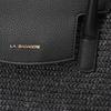 Labagagerie Tote Bag, Flap Basket Tote Bag B007102, Ivory (33)