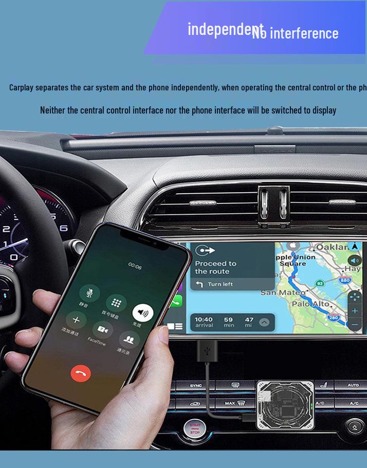 2025 Wireless CarPlay Adapter: Original Wired To Wireless Conversion for Apple Car Integration