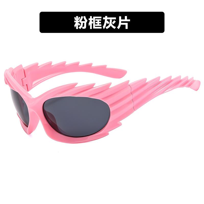 Concave Trendy Sunglasses Female Barbed Hedgehog Sunglasses Y2K Personalized Wing Riding Sunglasses