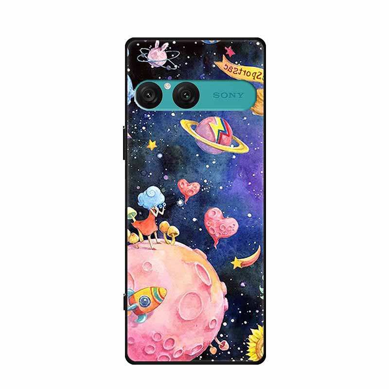 Для Sony Xperia 10 VII Чехол Силиконовый Планета Крутое Животное ТПУ Мягкая Задняя Крышка для Чехлов Телефона Sony Xperia10 VII XQ-FE54 XQZ-CBFE