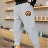 Модные тонкие спортивные брюки с буквенным принтом для мальчиков, повседневные спортивные брюки для детей из хлопка, свободные мягкие брюки