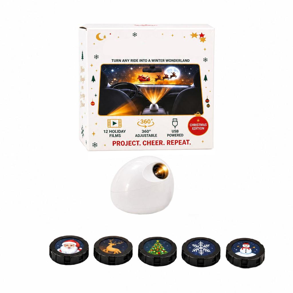 Car Projector for In-Car and Passenger Viewing, Vehicle Video Projector