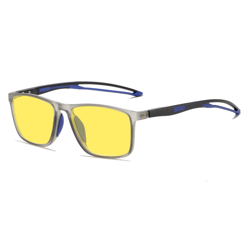 Спортивные очки TR90 для ночного видения для мужчин и женщин, ультралегкие, защищающие от синего света, для улицы, солнцезащитные очки, очки для ночного вождения