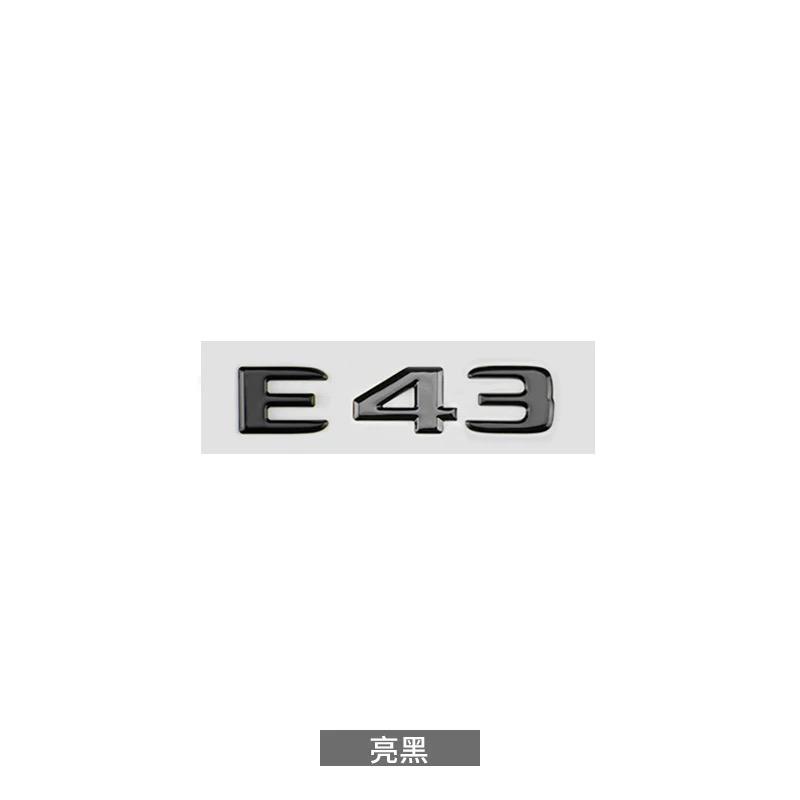 3D ABS Chrome Black E63 S Logo E63S Emblem Letters Sticker Car Trunk Badge For Mercedes Benz E63S AMG W212 W213 Accessories AF1