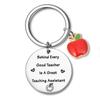 Jewelry Thanks Key Chain Thank You Teacher Thanks Gift Keyring Teacher Keychain  Mentor