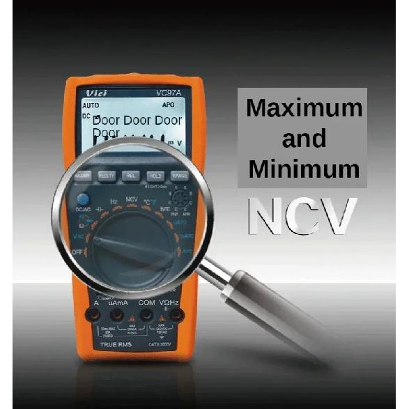 Мультиметр VICI VC97A, True RMS, многофункциональный, высококачественный, универсальный, 4000 отсчетов, автоматический выбор диапазона, цифровой, NCV